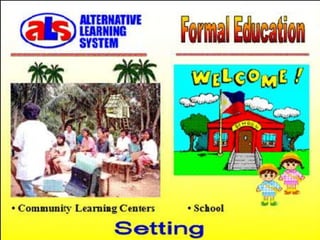 Distance Learning Boarders Distance education:ALTERNATIVE LEARNING SYSTEM BEYOND BOARDERS | PPTX