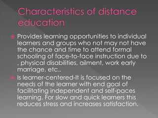 Distance Learning Boarders Distance education:ALTERNATIVE LEARNING SYSTEM BEYOND BOARDERS | PPTX
