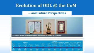 Evolution of ODL @ the UoM
….and Future Perspectives
 