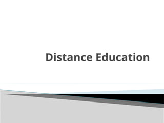 Comprehensive Overview of Distance Education: History, Nature, and ...
