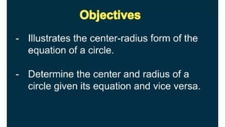 DISTANCE FORMULA and CENTER-RADIUS FORM.pptx