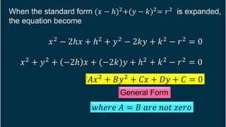 DISTANCE FORMULA and CENTER-RADIUS FORM.pptx