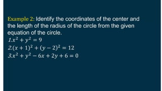 DISTANCE FORMULA and CENTER-RADIUS FORM.pptx