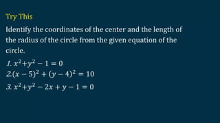 DISTANCE FORMULA and CENTER-RADIUS FORM.pptx