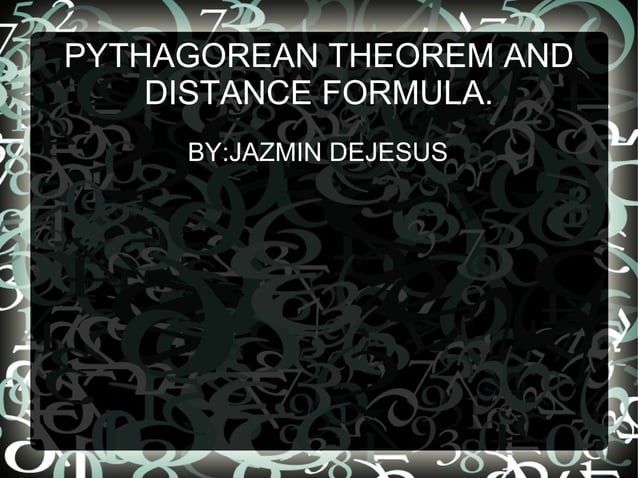 Distance formula powerpoint | ODP