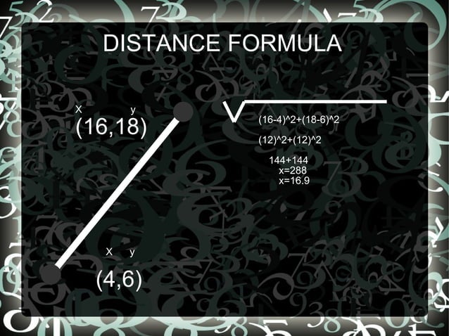 Distance formula powerpoint | ODP