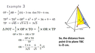 Distance from point to plane material resources | PPTX