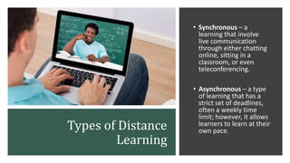 Distance Learning | PPTX