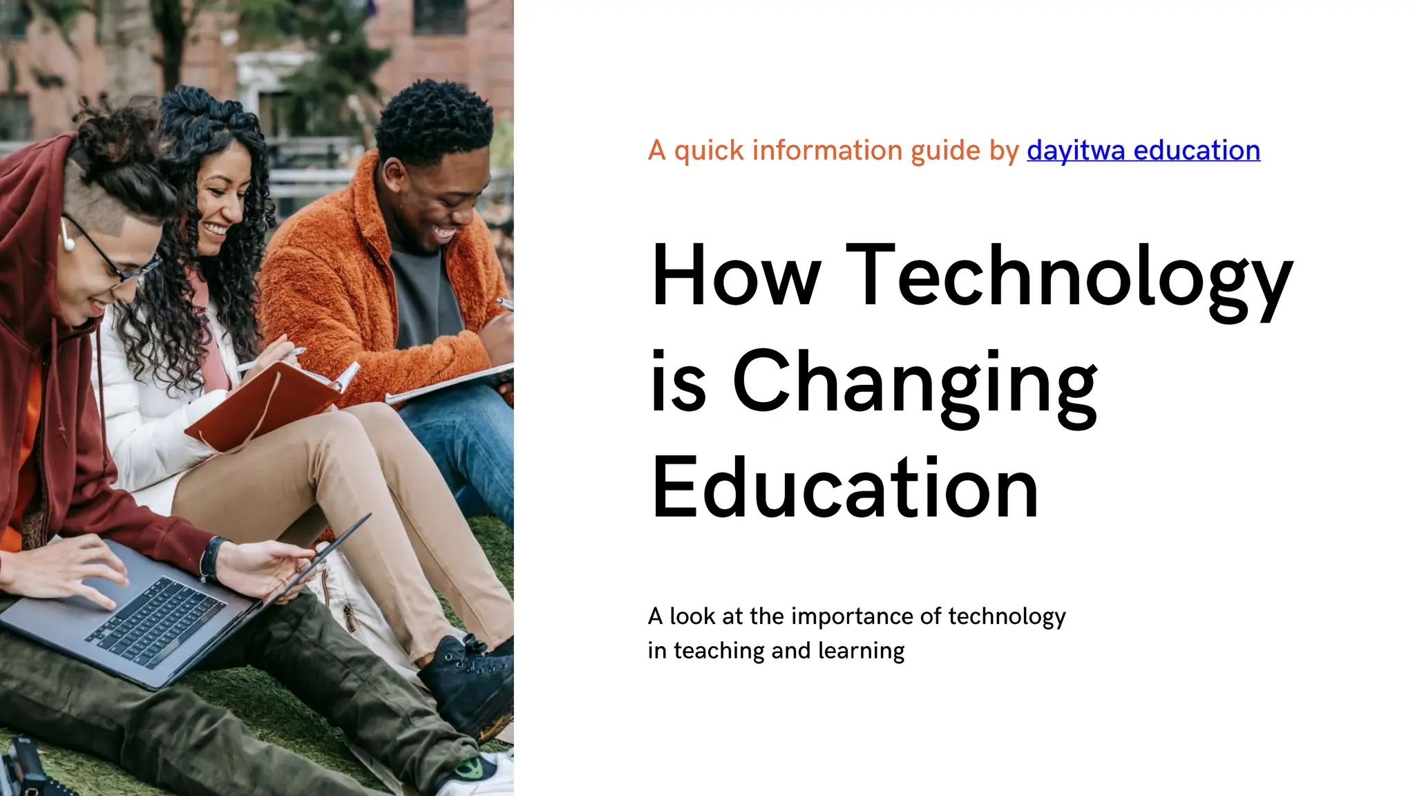 HOW TECHNOLOGY IS CHANGING EDUCATION .pptx