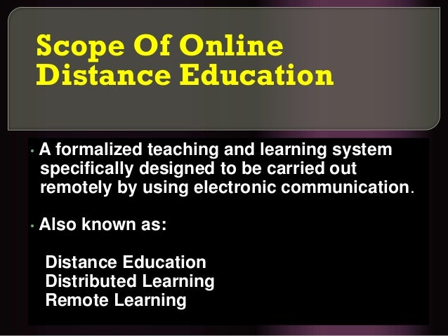 The Future Importance Of Distance Learning Education Universities