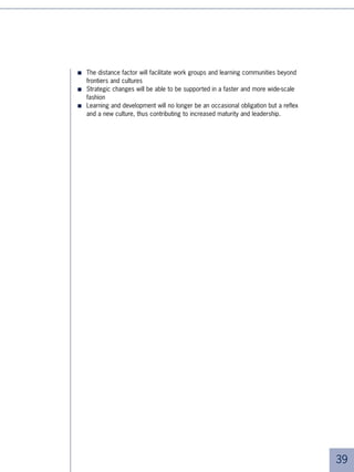 Distance learning for strategic hr