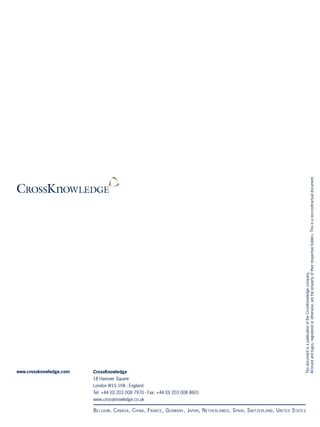 Distance learning for strategic hr