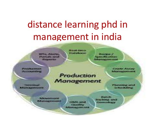 phd in management distance learning