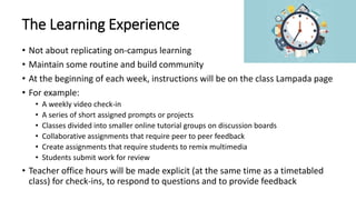 Distance Learning Plan | PPTX