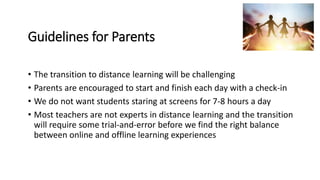 Distance Learning Plan | PPTX