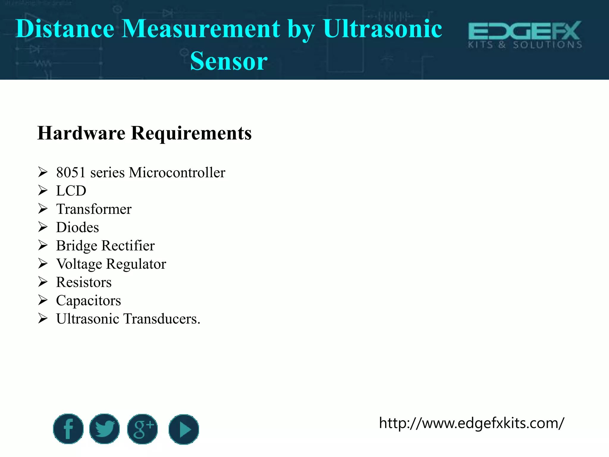 Distance Measurement by Ultrasonic Sensor | PPT