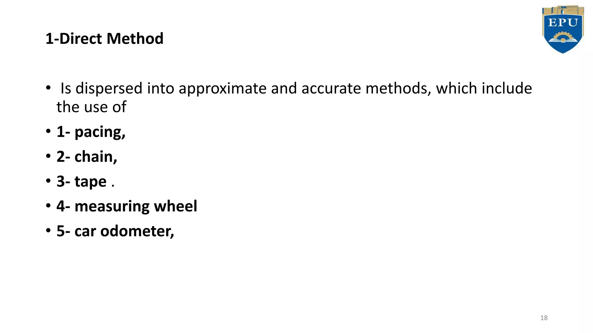 Distance Measurement & Chain Surveying | PDF