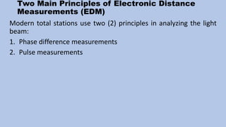 Example Using Electronic Distance Measurement DISTANCE MEASUREMENTS.pptx