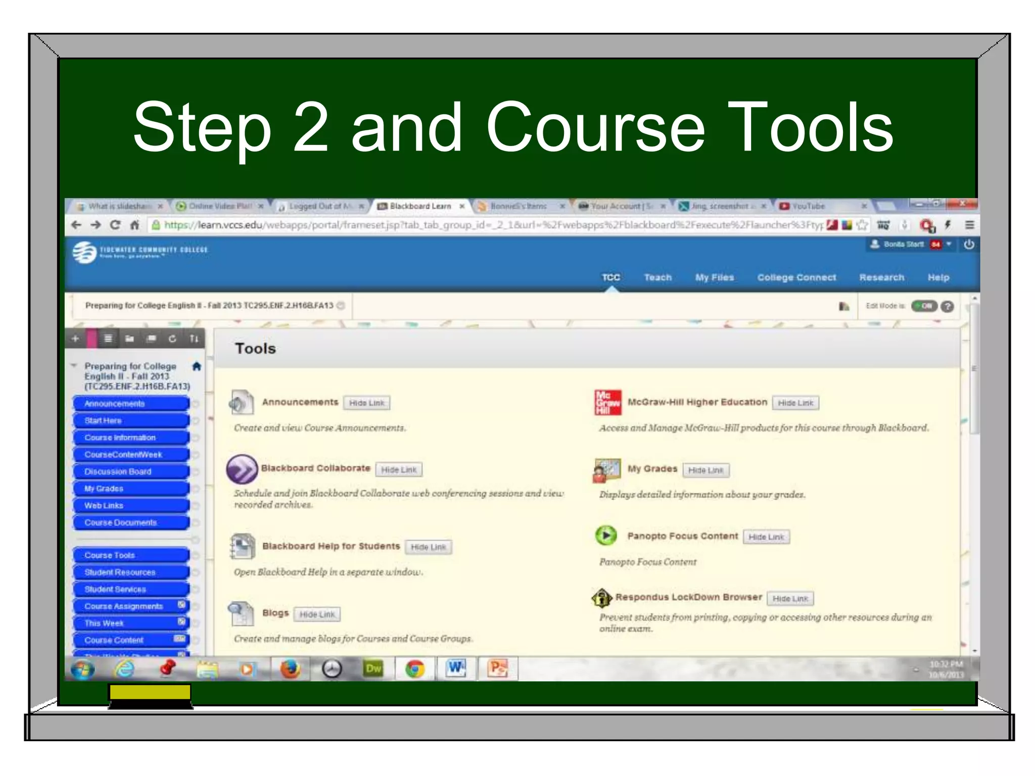 Step 2 and Course Tools
 