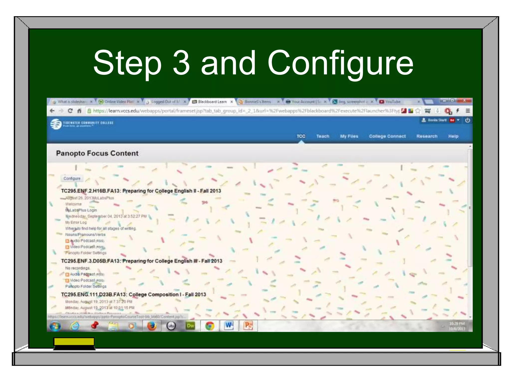 Step 3 and Configure
 