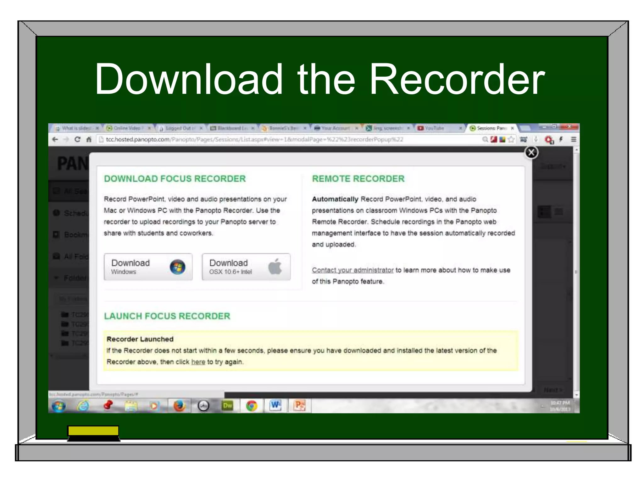 Download the Recorder
 
