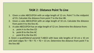 Distance Point to Line.pptx core mathematics grade 12 | PPT