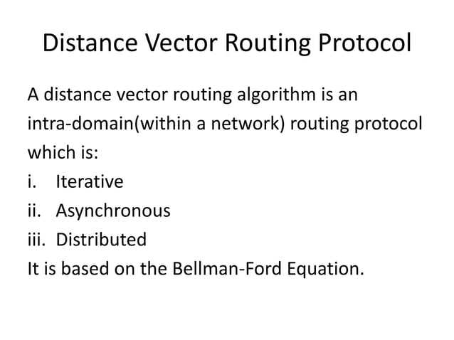Distance_Vector_Routing.pptx | Computer Networking | Computing