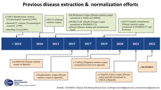 Overview of DisTEMIST at BioASQ: Automatic detection and normalization ...