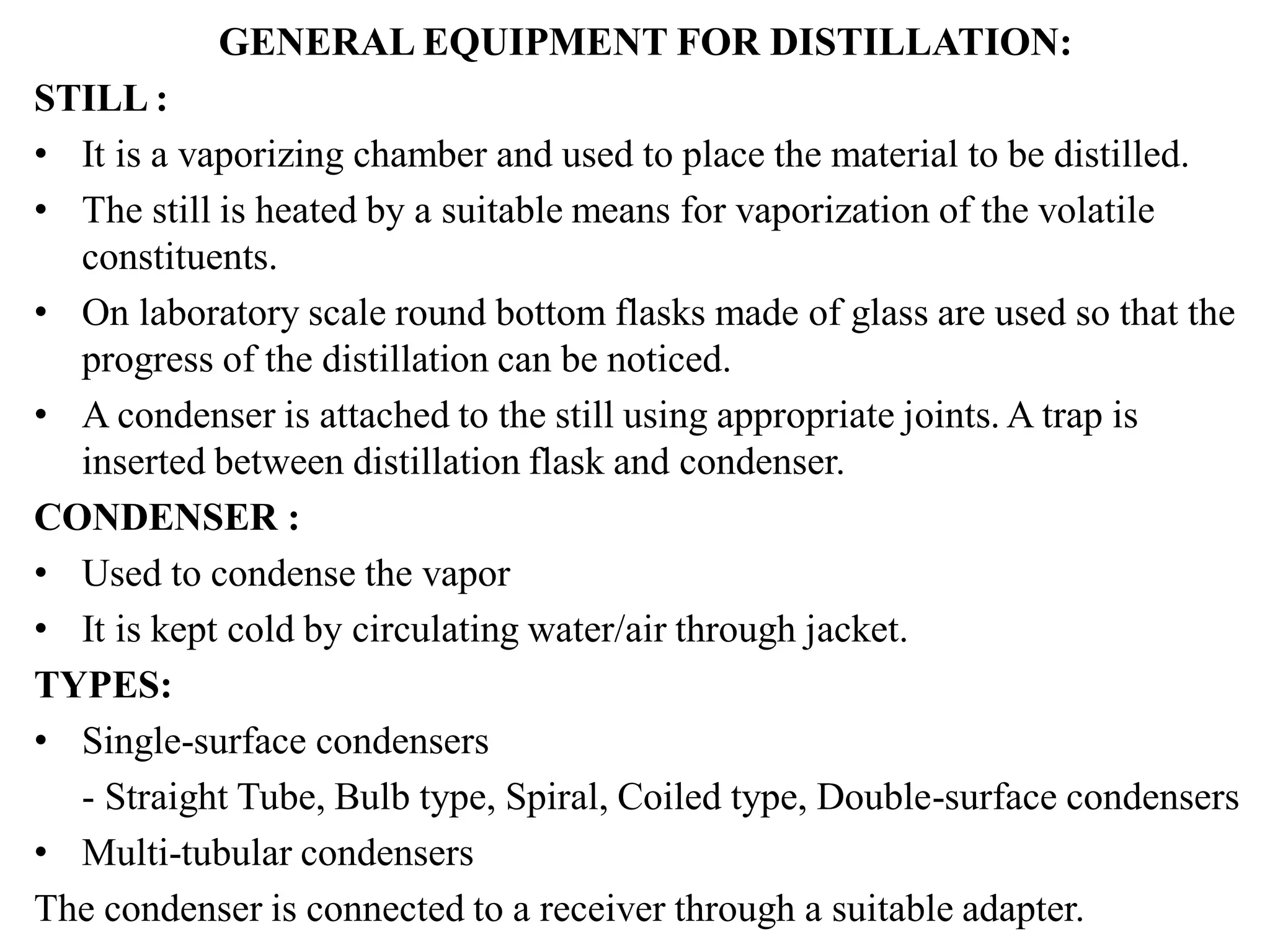 Distillation and its types | PDF