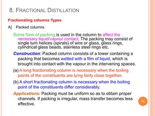 Single Point Packing Distillation by ankita yagnik | PPTX