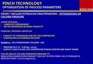Cdu Column optimization of distillation columns in refinery | PPTX
