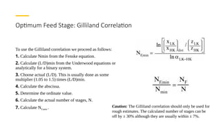 Approximate Shortcut Methods for Multicomponent Distillation: Stages ...