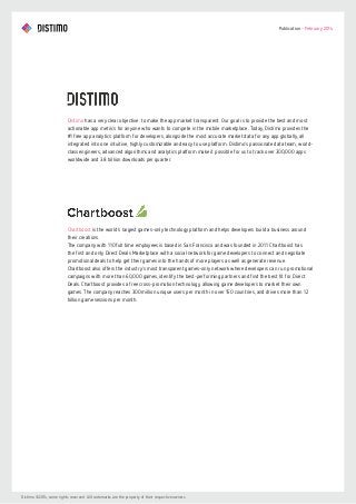 Publication - February 2014

Distimo has a very clear objective: to make the app market transparent. Our goal is to provid...