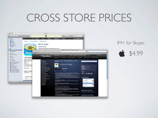 CROSS STORE PRICES

               IM+ for Skype:

                     $4.99
 