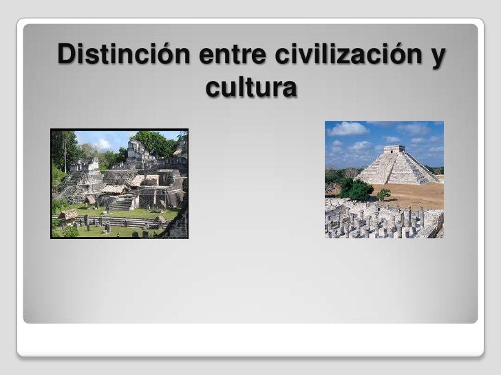 Distincion entre civilizacion y cultura e.v.