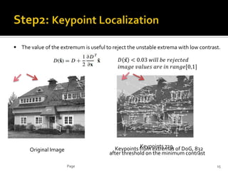 Distinctive image features from scale invariant keypoint | PPTX