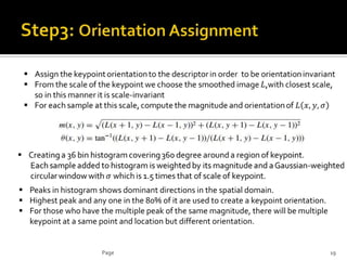 Distinctive image features from scale invariant keypoint | PPTX