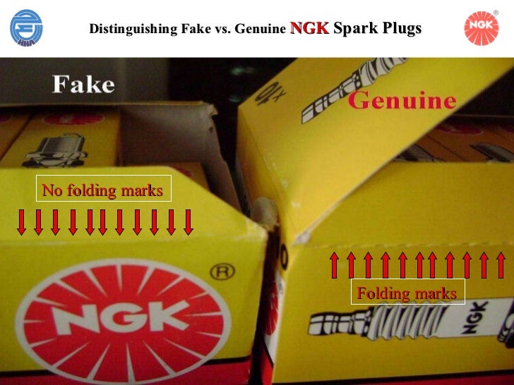 Distinguishing fake ngk spark plug