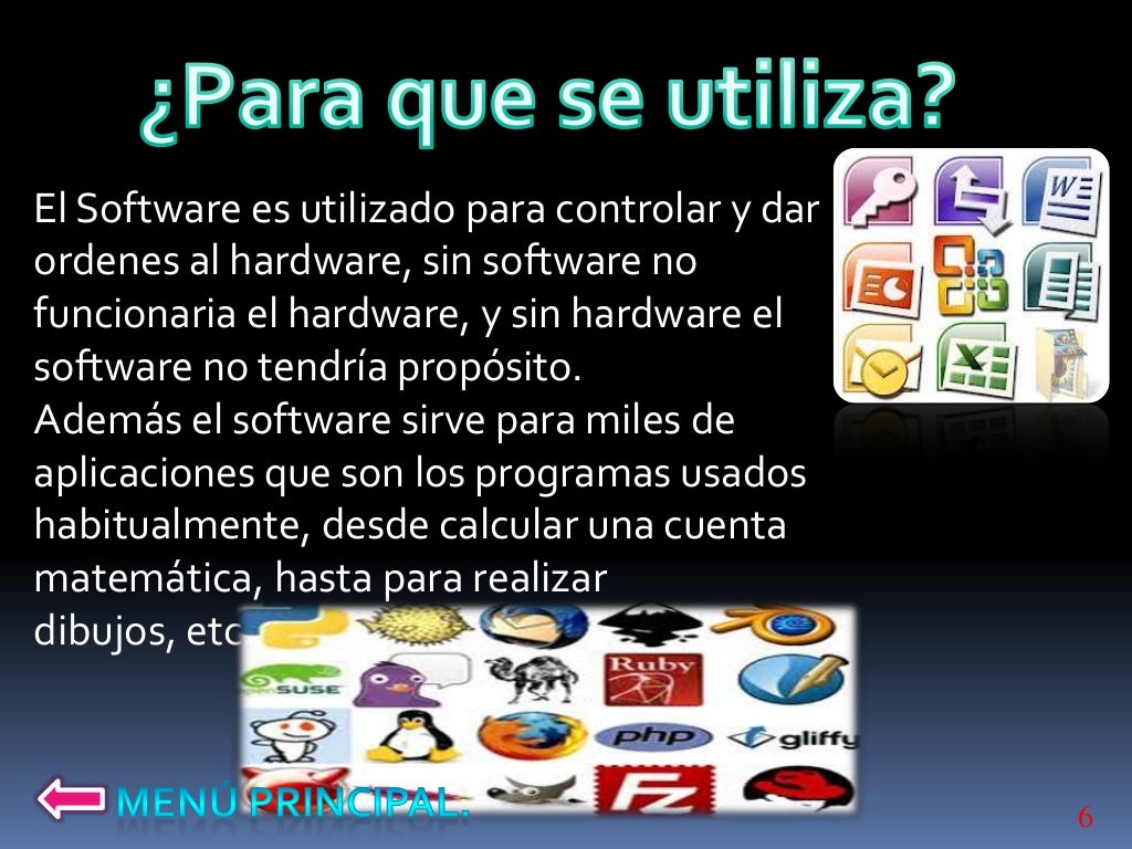 Distintos tipos de software