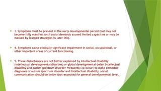 Manifested Disability DIST MSW 22 FCW Social Work in AUTISM.pptx