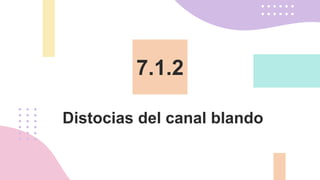 Distocias del canal blando
7.1.2
 