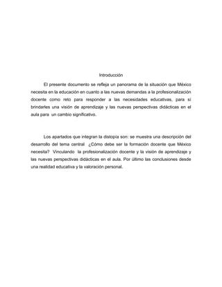 LA FORMACIÓN DOCENTE