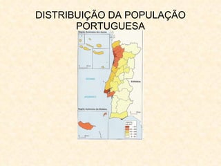 DISTRIBUIÇÃO DA POPULAÇÃO PORTUGUESA 