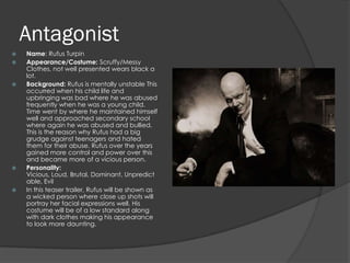 Distraught character analysis | PPTX