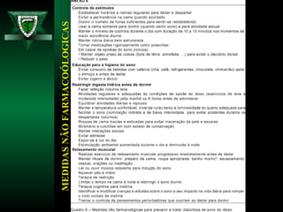 MEDIDAS NÃO FARMACOÓLOGICAS 