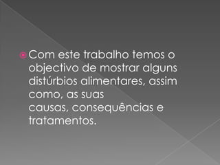 Distúrbios Alimentares