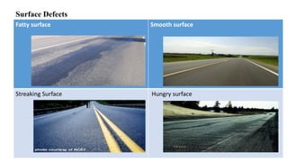 Fatty surface Smooth surface
Streaking Surface Hungry surface
Surface Defects
 