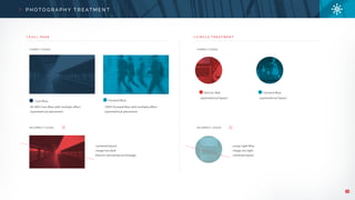 24
• 85-90% Core Blue with multiply effect
• asymmetrical placement
• 100% Forward Blue with multiply effect
• asymmetrical placement
• asymmetrical layout • asymmetrical layout
• centered layout
• image too dark
• Electric red overlay on full page
• using Light Blue
• image too light
• centered layout
F U L L P A G E C I R C L E T R E AT M E N T
P H O T O G R A P H Y T R E AT M E N T
Core Blue Forward Blue
Electric Red Forward Blue
CORRECT USAGE CORRECT USAGE
INCORRECT USAGE INCORRECT USAGE
 