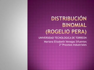 UNIVERSIDAD TECNOLOGICA DE TORREON
Mariana Elizabeth Venegas Sifuentes
2ª Procesos Industriales

 