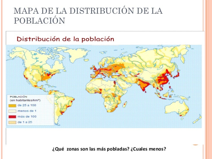 Distribución de la población mundial
